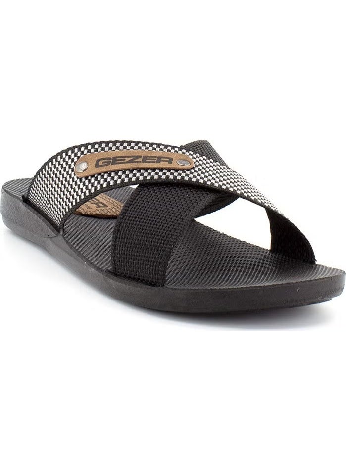 Gezer 10489 Men's Slippers Black - Image 2